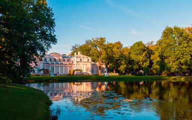 Chinese Palace in Oranienbaum Park, Russia.