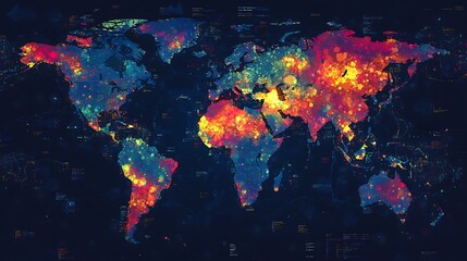 Obraz premium Global Monkeypox Outbreak Map: Precise Data Visualization of Affected Regions