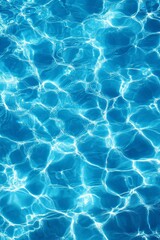 Background of water with blue tiles on a swimming pool.