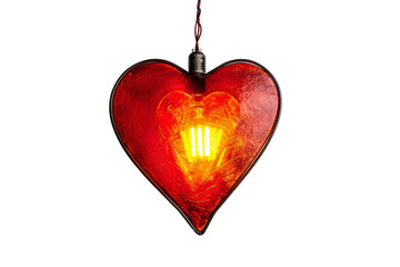 Obraz premium Heart Shaped Light Bulb