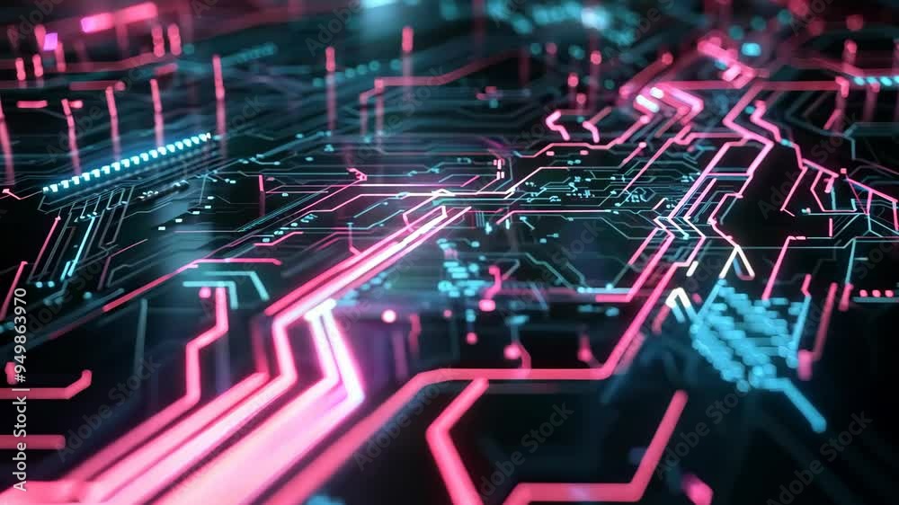 Poster abstract digital dot line particle data background connecting technology concept