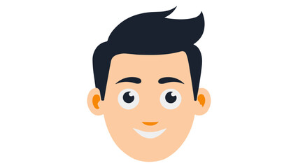 cartoon face of a boy