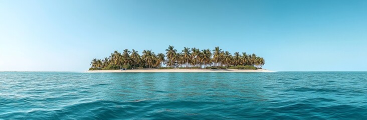 View of a Maldivian jetty from a tropical island