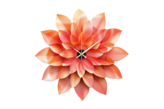 Flower Clock Isolated