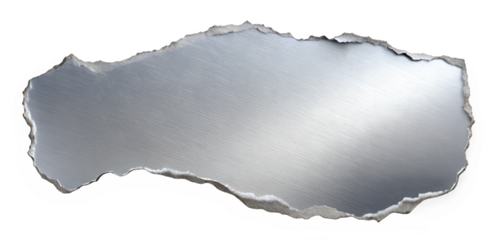 Metallic surface like Turkey's map, cut out transparent