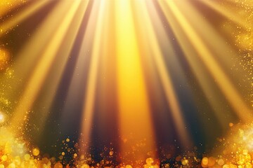 Radiant Sunbeam Effect with Light Rays Warmth and Golden Glow
