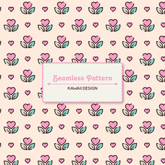 Cute floral seamless pattern