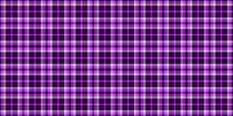 Panel textile background seamless, mixed pattern plaid texture. Famous tartan vector fabric check in purple and dark colors.