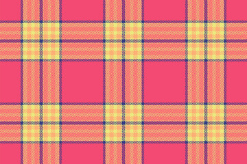 Fototapeta premium Fabric tartan pattern of texture vector plaid with a check textile seamless background.