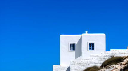 White Building Sitting Top Hill