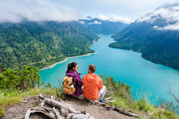 Exploring the stunning landscapes of Plansee, Austria with a scenic lakeside view