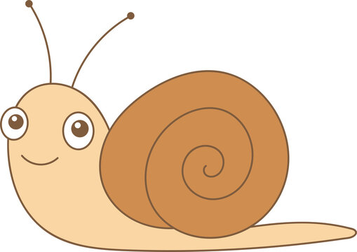 recommend clip art: Cute snail clipart design illustration