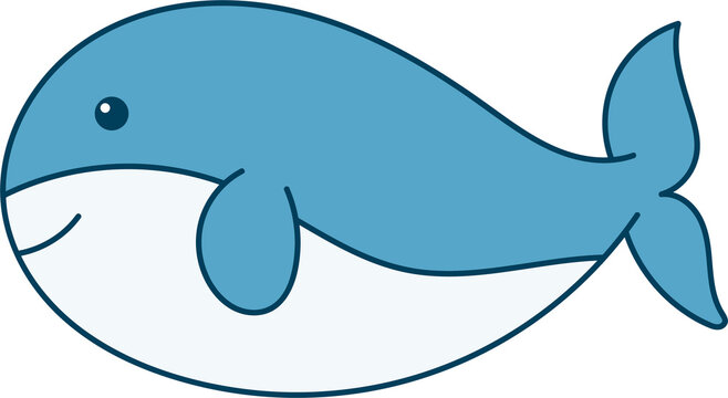 recommend clip art: Cute whale clipart design illustration
