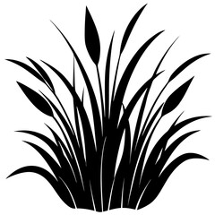 Grass silhouette vector illustration