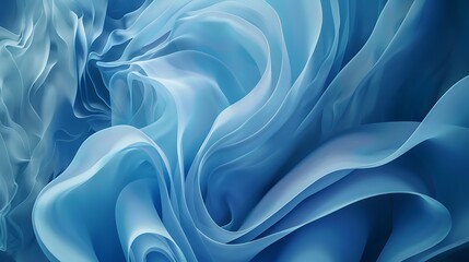 Obraz premium Abstract blue background with smooth lines