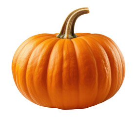 Fototapeta premium Orange Pumpkin Isolated On Transparent Background.
