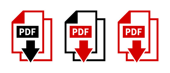 ikony pobierania plików PDF