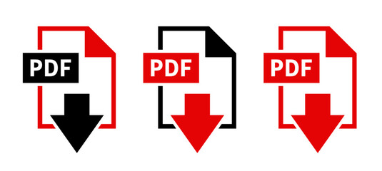 ikony pobierania plików PDF