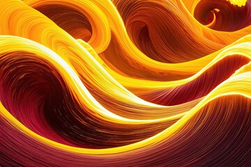 Vibrant Fire Wave Texture in Stunning Yellow Orange and Maroon Shades