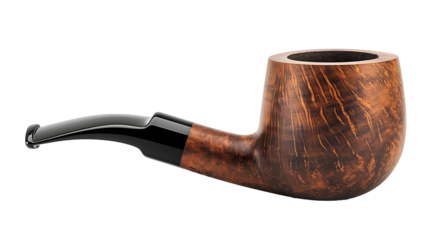 Tobacco pipe isolated on transparent background