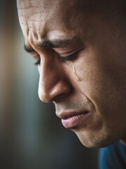 Obraz premium sorrowful, cry, depression, despair, emotion, expressing, eye, woman, male, girl, boy, grief, old person, senior