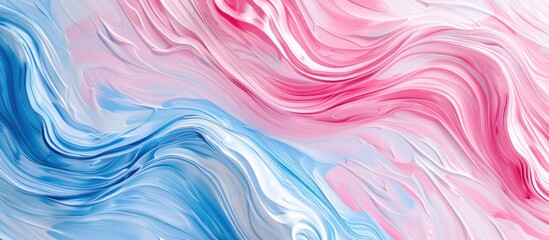 Abstract Swirls of Pink and Blue