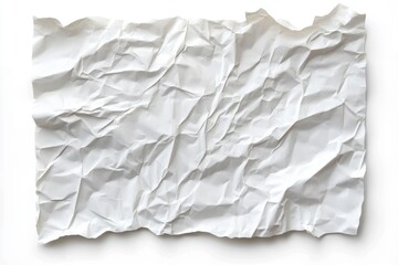 Obraz premium Ahite crumpled and creased glued wrinkled paper poster texture background