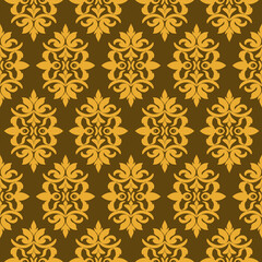 Damask silk fabric victorian Baroque pattern illustration design for wrapping, fabric, silk, scarf Classical luxury royal Vintage, paisley elements ornament victorian seamless texture for wallpapers