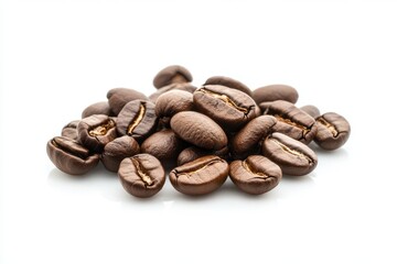 Fototapeta premium Coffee beans isolated on white background
