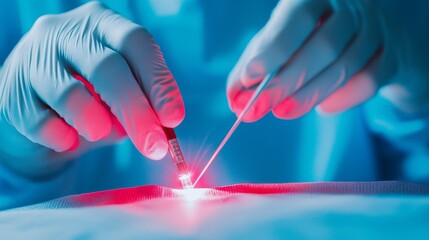Medical uses of laser light, highlighting their role in surgeries, diagnostics, and non-invasive treatments
