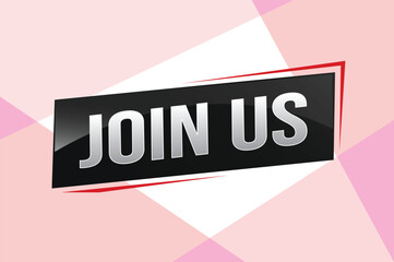 join us word concept vector illustration with modern futuristic 3d style for our team landing page template ui web mobile app poster banner flyer background gift card coupon label wallpaper

