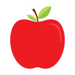 Whole Red Apple Icon