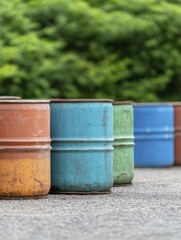 Naklejka premium Hazardous materials stored carelessly, portraying the potential dangers of improper storage practices.