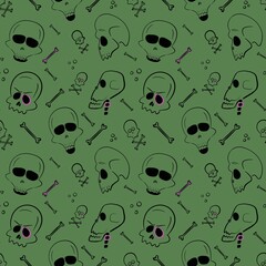  spider doodle pattern for halloween concept
