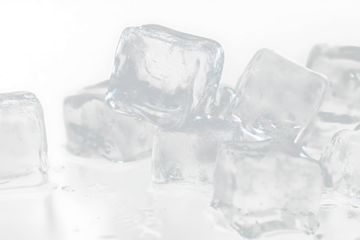ice cubes on transparent background , Ice Cubes on Clear Transparent Background
