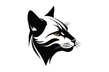 Cat Silhouette Logo Vector