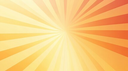 Abstract Orange and Yellow Sunburst Pattern Background.