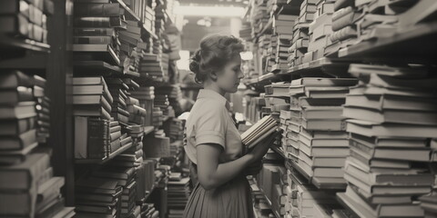 Library, librarian, early days.