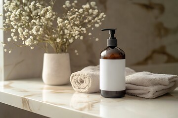 hand sanitizer bottle mockup