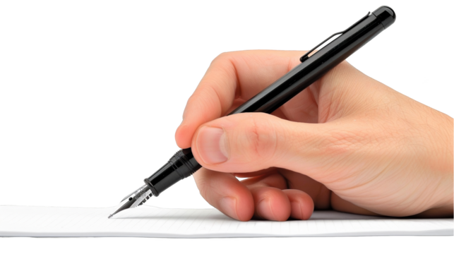 Focused Academic Effort - Student's Hand Writing Notes on Paper