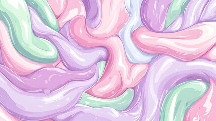 Abstract Pastel Swirl Background