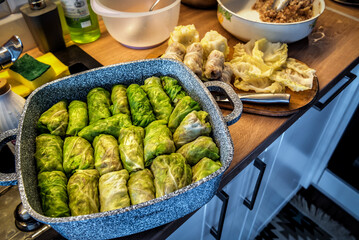 Preparation of delicious cabbage rolls