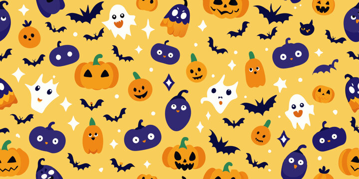 seamless pattern with blue and yellow dots
