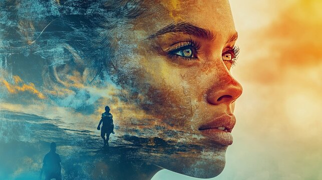 A collage exploring the concept of resilience, featuring images of people overcoming adversity and finding strength in challenging situations.