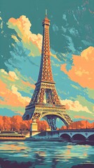 Bold Retro Travel Poster: Reimagined Destinations with a Modern Artistic Flair