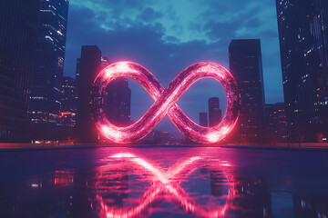 A simple yet powerful image of an infinity sign, symbolizing endlessness and continuity