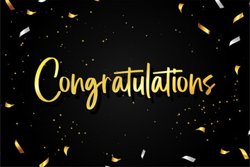 Congratulations Gold Template