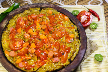 Delicious Homemade Style Pizza Noodles