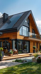 Fototapeta premium Modern eco-friendly house