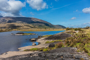 Scenery of the Killarney National Park in County Kerry. Ireland